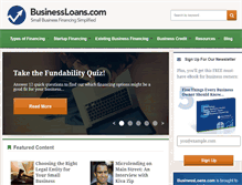 Tablet Screenshot of businessloans.com